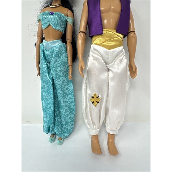 Disney Princess Classic Doll Aladdin Prince Ali 12 1/2'' and Jasmine Jointed Set - Picture 4 of 8